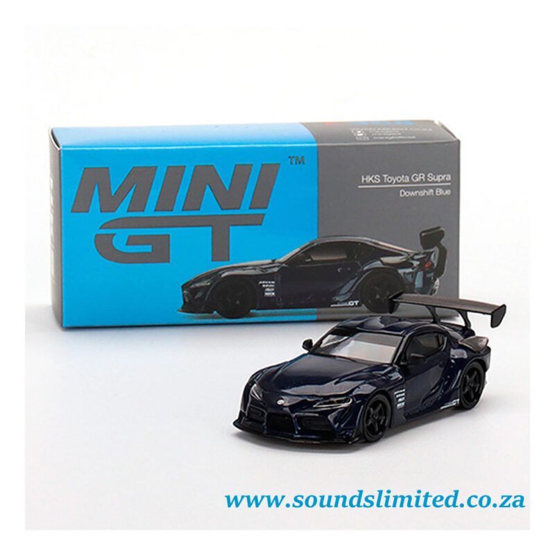 Minigt Hks Toyota Gr Supra A Downshift Blue Sounds Limited