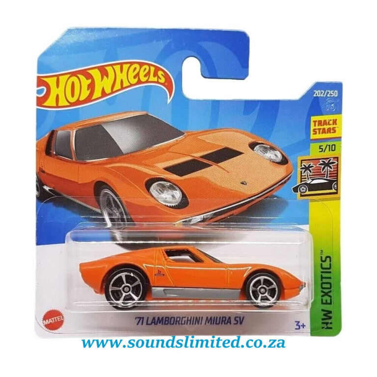 Hot Wheels’71 Lamborghini Miura SV Orange – Sounds Limited