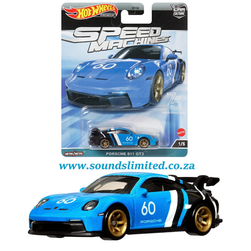Hot Wheels Premium Car Culture Speed Machines Porsche 911 Gt3 Sounds Limited 1344