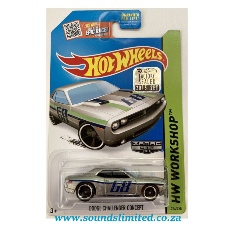 Hot Wheels ZAMAC Dodge Challenger Concept Sounds Limited