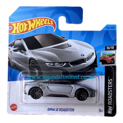 Hot Wheels BMW i8 Roadster Silver HW Roadsters 2023 #156 Short Card HKH44