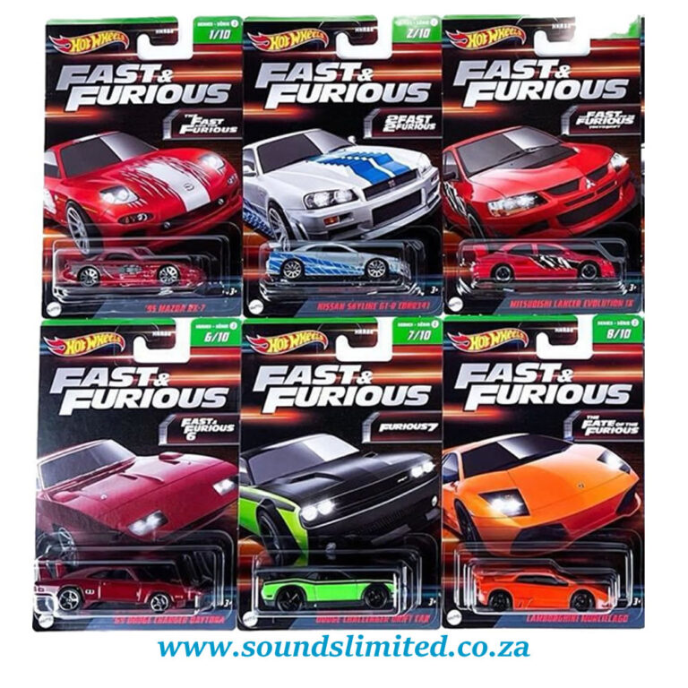 Hot Wheels 2023 Fast and Furious – 10 Car Set Release B – Sounds Limited