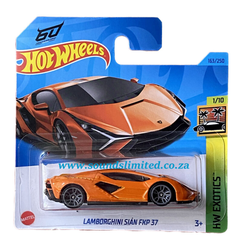 Hot Wheels Lamborghini Sian Fkp 37 Orange Sounds Limited