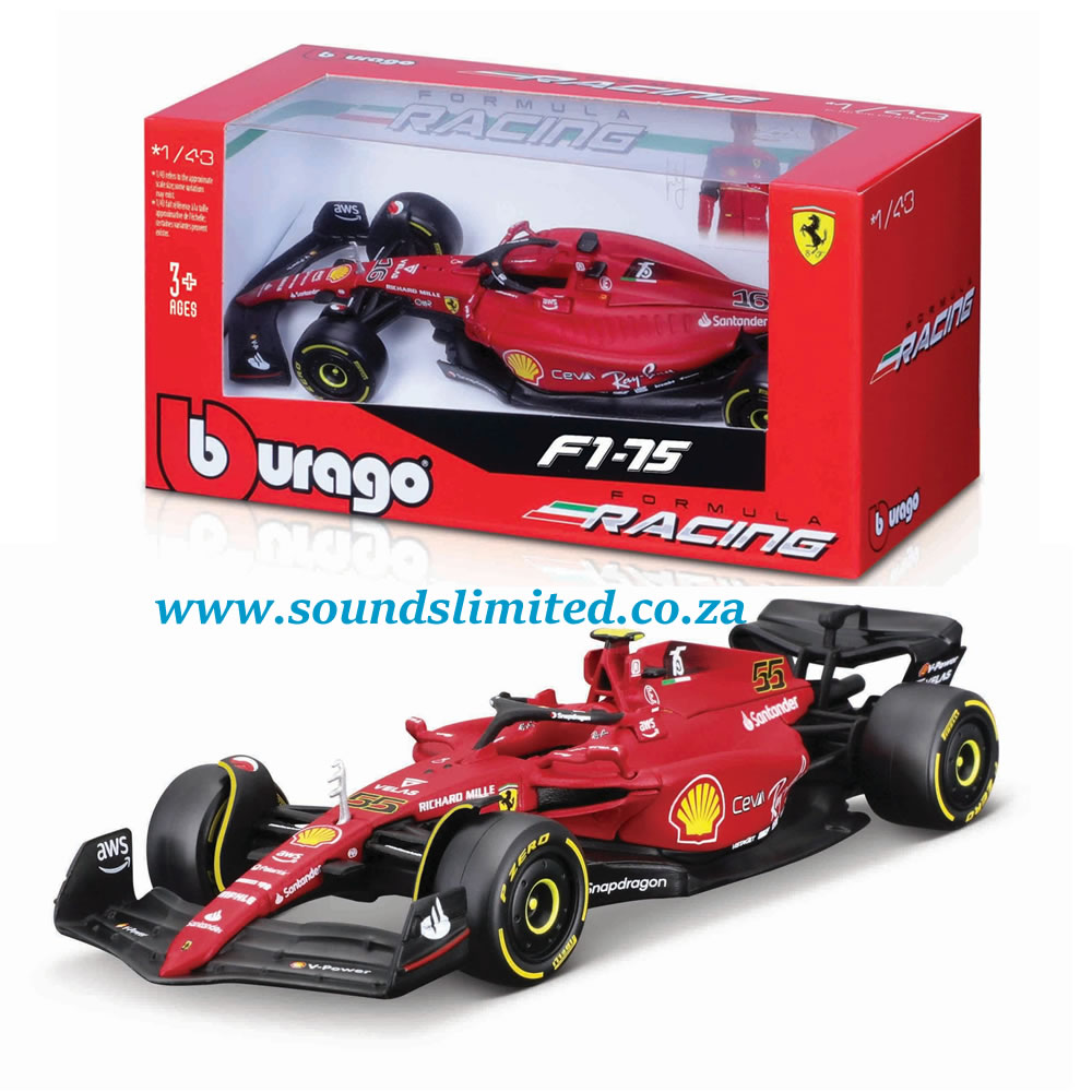 Carlos Sainz F1 Model Car Ferrari 2022 1/43 Bburago