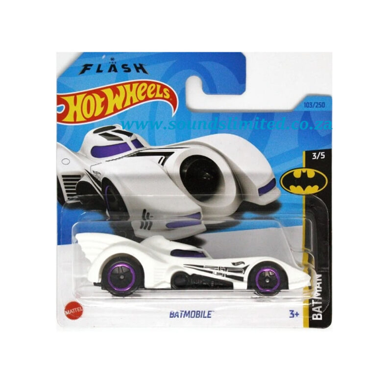 Hot Wheels Batmobile White 2023 #103 HKJ74 Batman – Sounds Limited