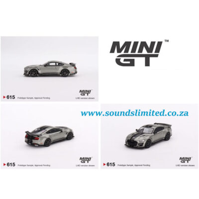 Mini GT 615 Shelby GT500 SE Widebody Pepper Gray Metallic Sounds Limited