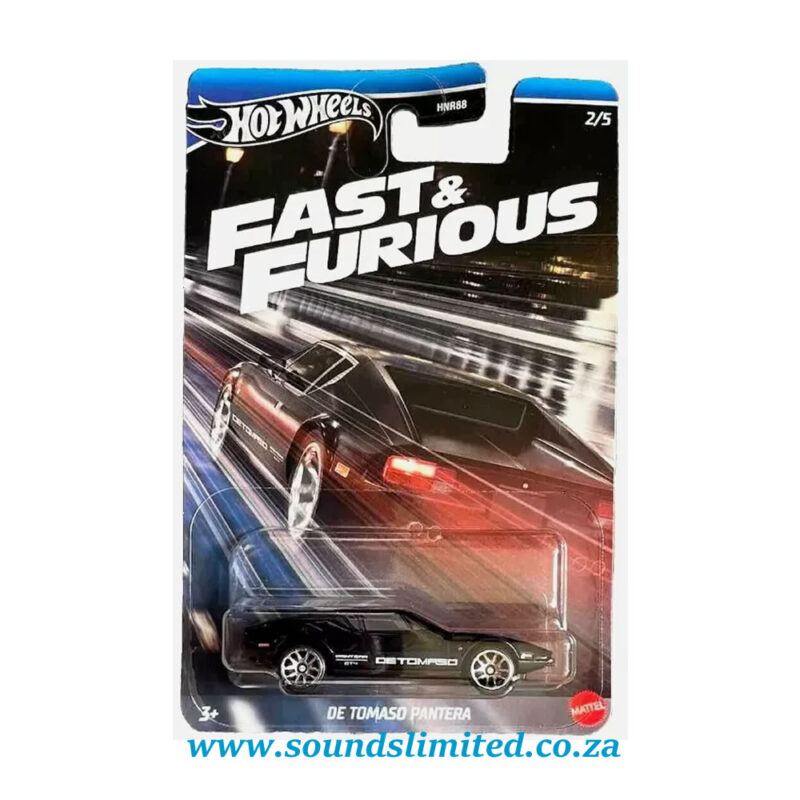 Hot Wheels Fast Furious De Tomaso Pantera Hrw Sounds Limited