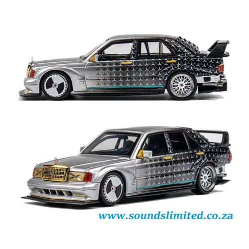 DCM 1/64 Mercedes Benz 190E W201 Restomod Star Silver