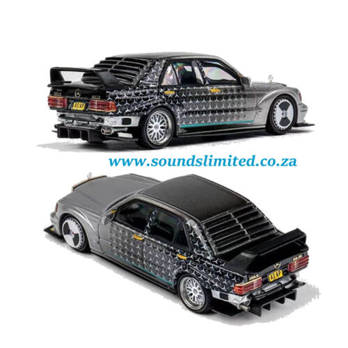 DCM 1/64 Mercedes Benz 190E W201 Restomod Star Silver - Image 2