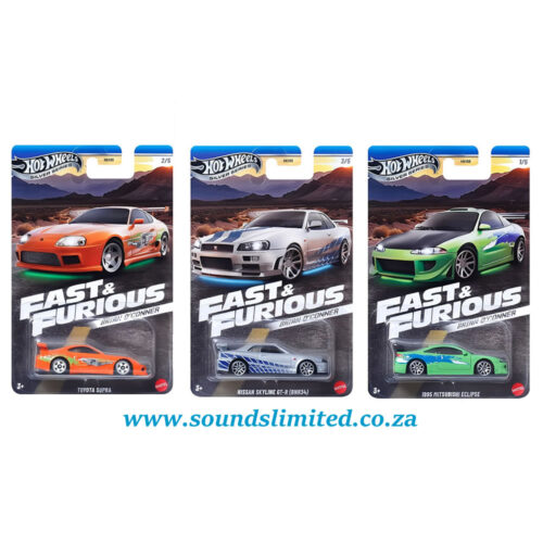 Hot Wheels HNR88-9C6H Silver line Fast & Furious 2025 Set of 5 - Image 3