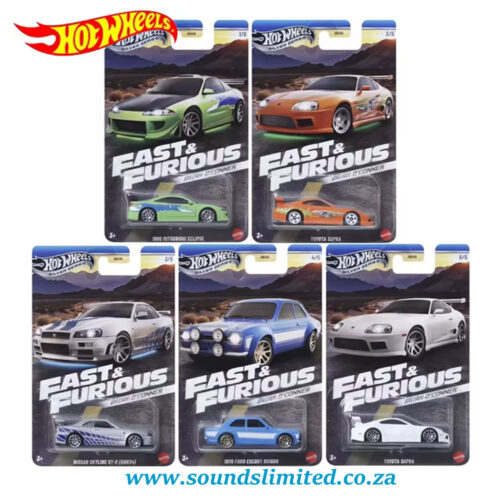 Hot Wheels HNR88-9C6H Silver line Fast & Furious 2025 Set of 5 - Image 4