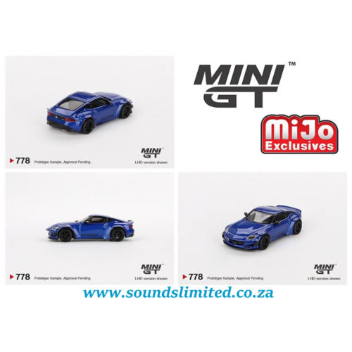 Mini GT #778 Nissan Z Pandem Seiran Blue - Image 2