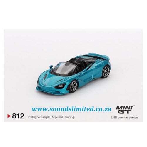 MiniGT #812 McLaren 750S Spider Belize Blue