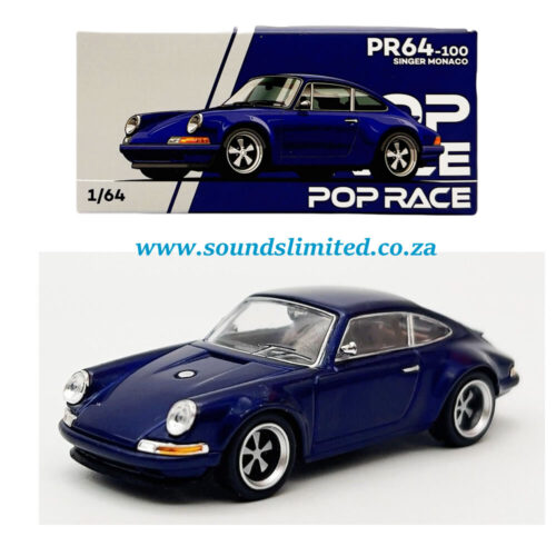 Pop Race 1/64 Porsche Singer Monaco - Midnight Blue PR64-100