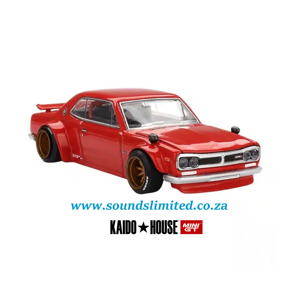 Mini GT x Kaido House #175 Nissan Skyline 2000GT-R (KPGC10) Kaido Street V1