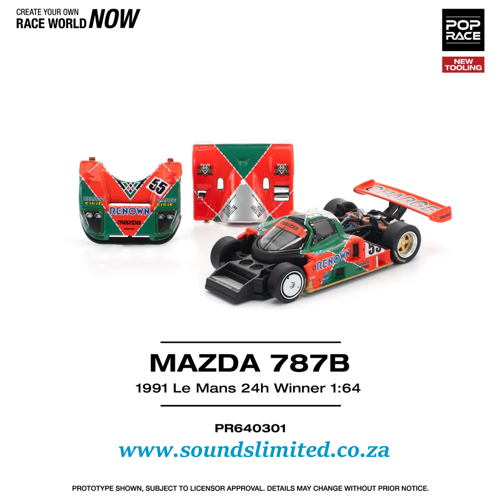 Pop Race Mazda 787B 1991 Le Mans 24H Winner PR64-301