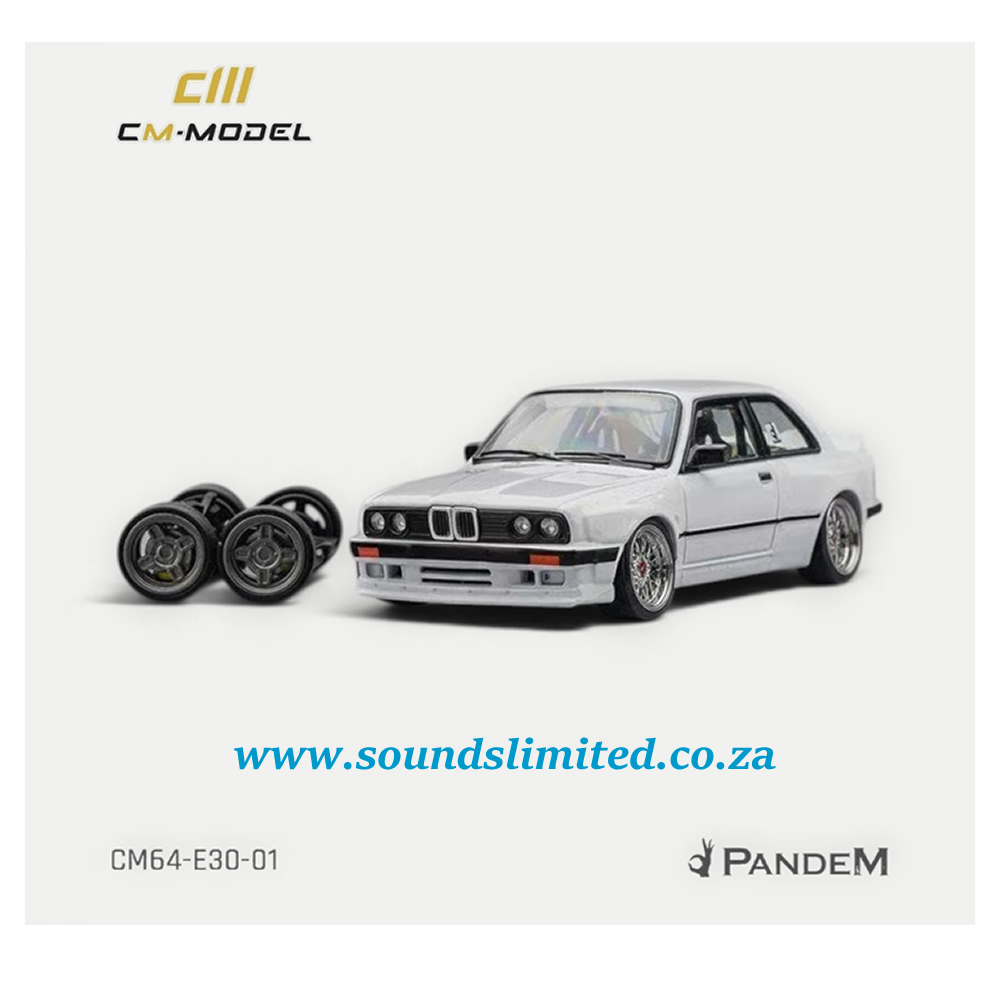 CM Model Pandem BMW M3 E30 Pearl White CM64-E30-01