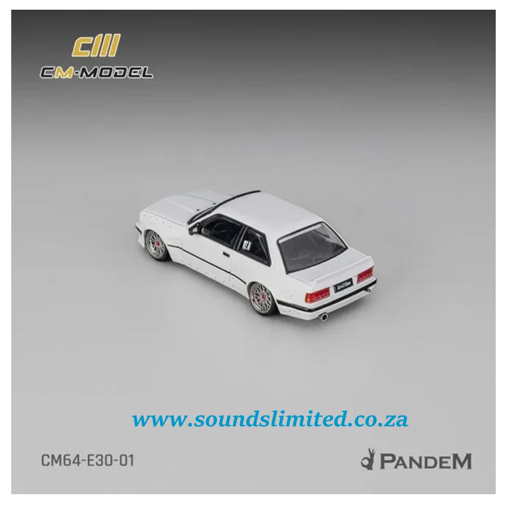 CM Model Pandem BMW M3 E30 Pearl White CM64-E30-01