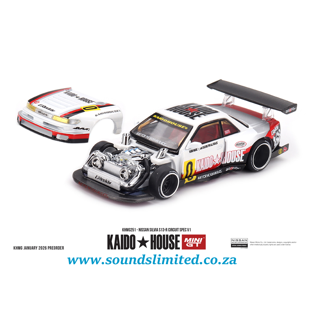 Mini GT Kaido House #251 Nissan Silvia S13-R Circuit Spec V1