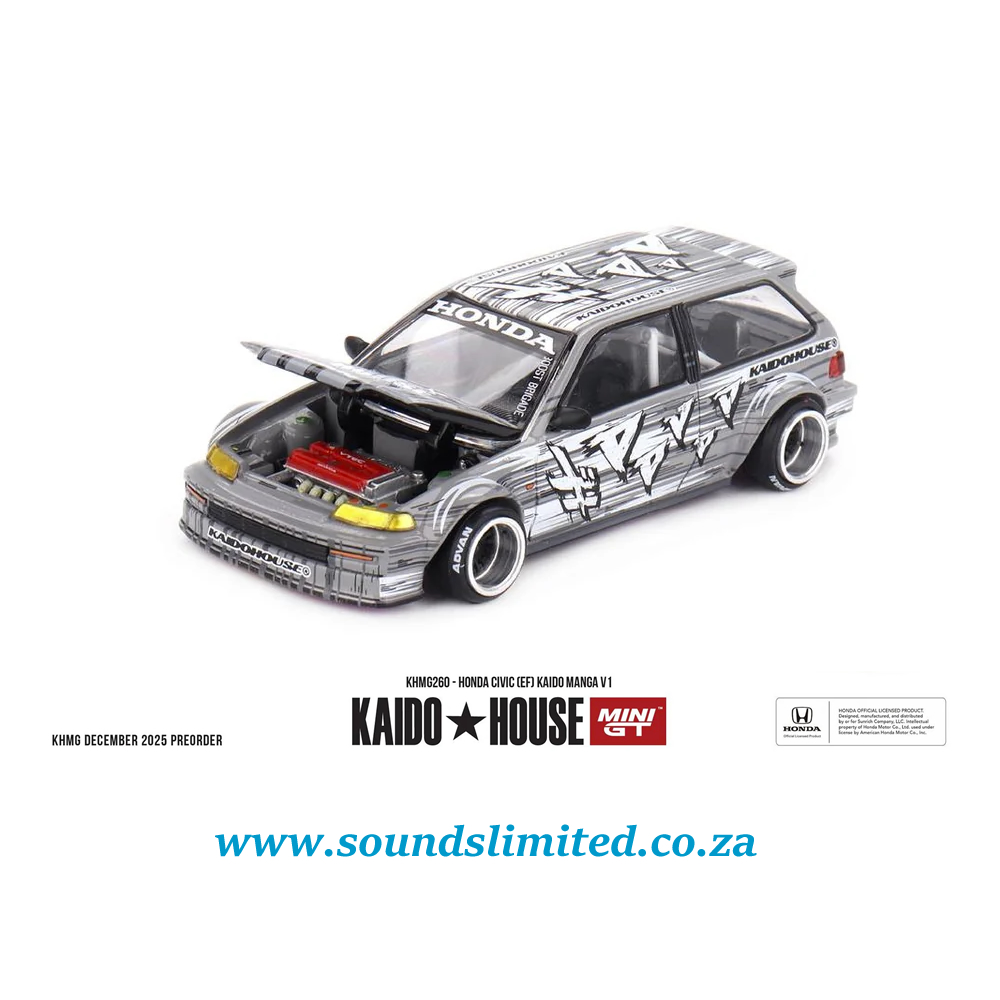 Mini GT x Kaido House #260 Honda Civic (EF) Kaido Manga V1